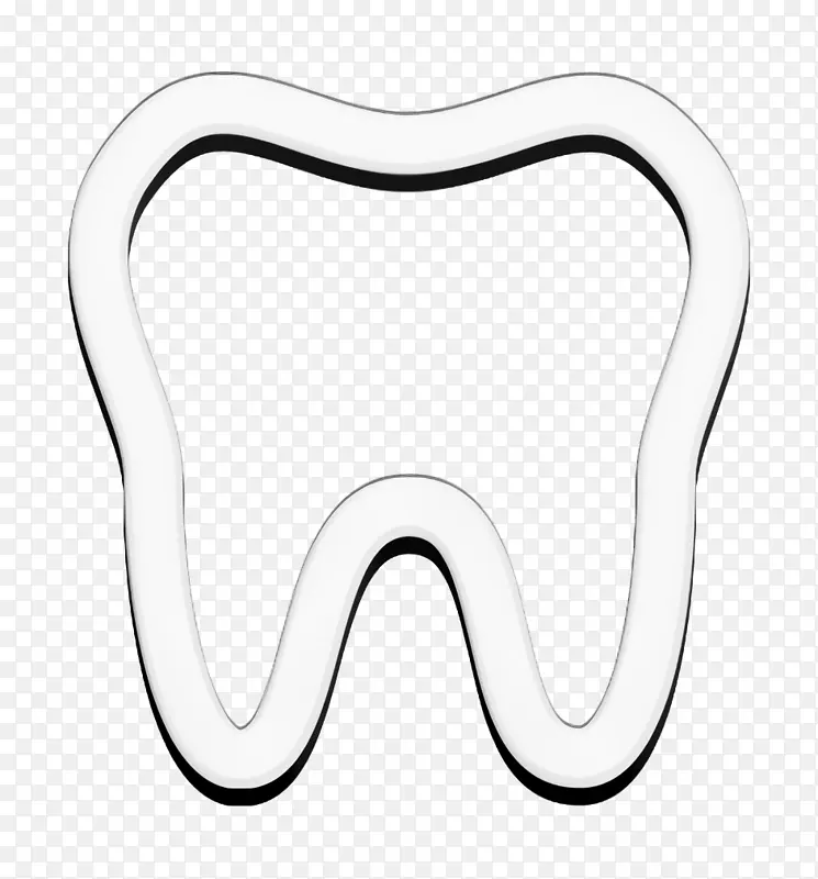 牙齿图标 牙科学 牙齿美白