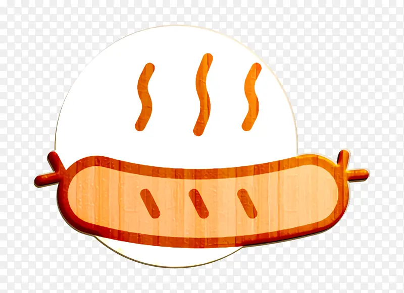 烧烤图标 香肠图标 食品和餐厅图标