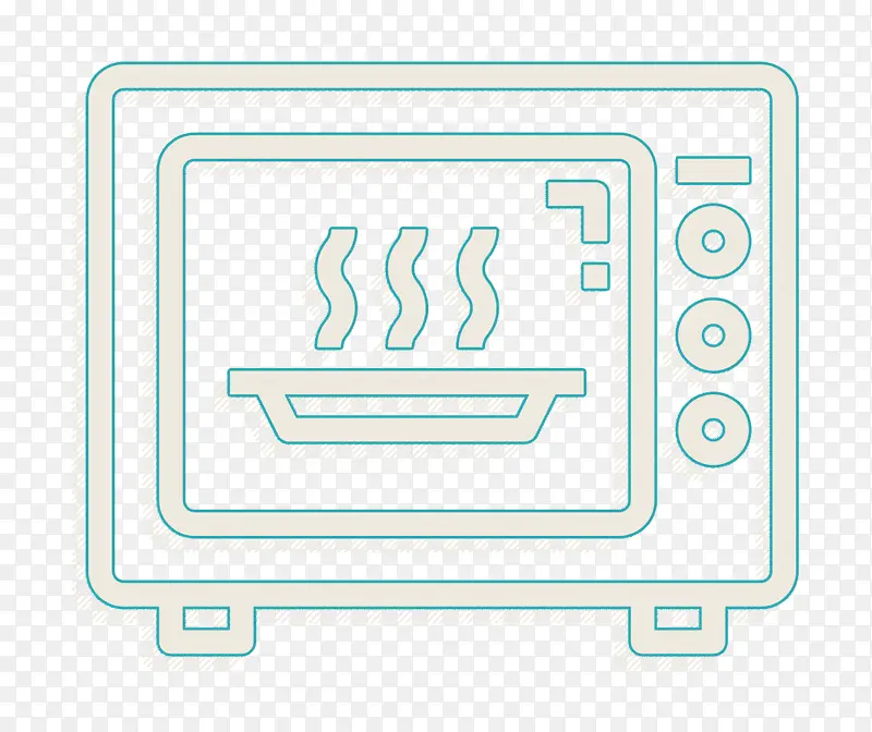 微波炉图标 烤箱图标 厨房图标