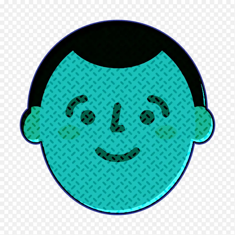 快乐人物图标 表情符号图标 男人图标
