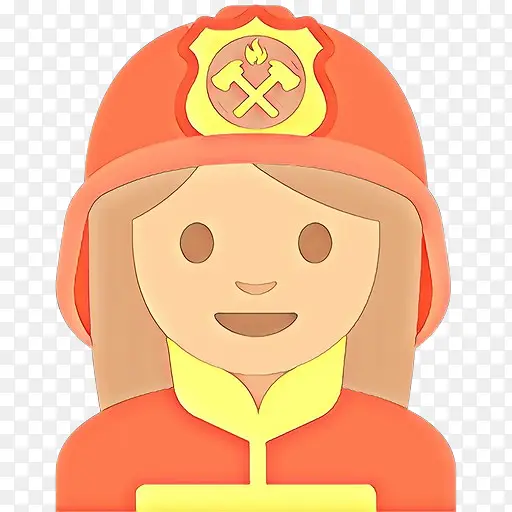 卡通 表情符号 消防员
