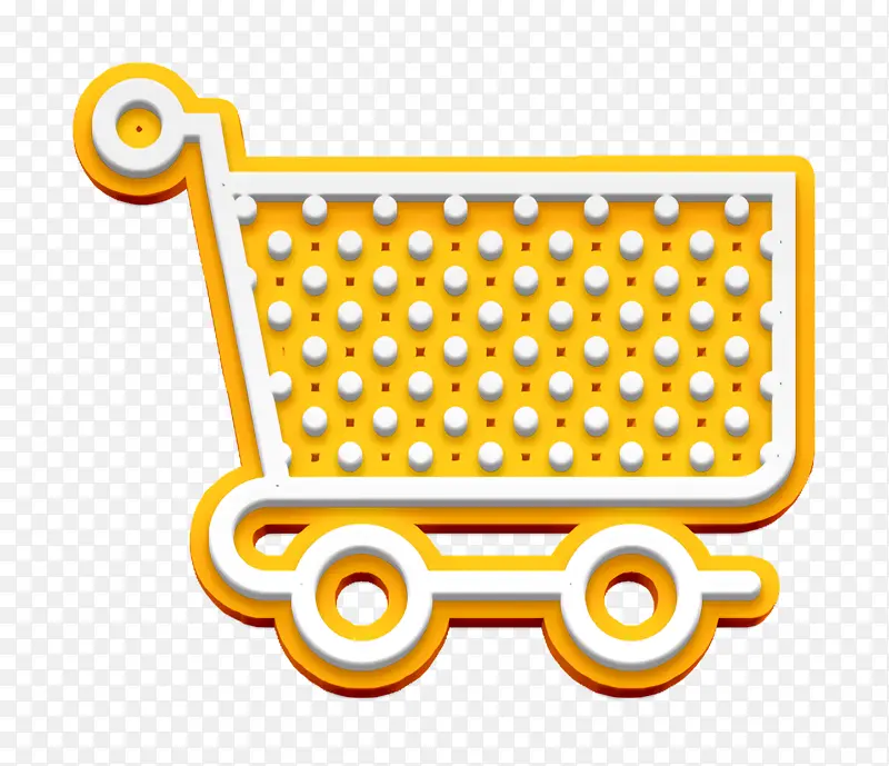 购物车图标 商业图标 黄色
