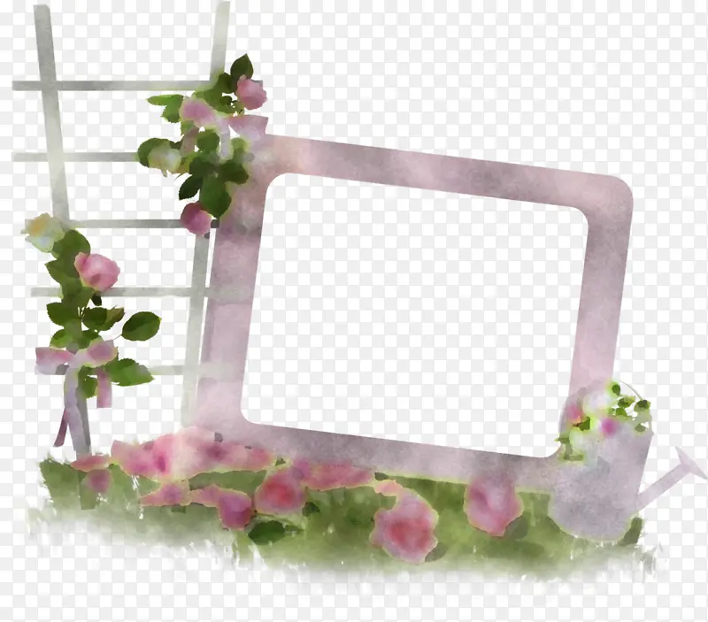 花卉设计 相框 紫罗兰