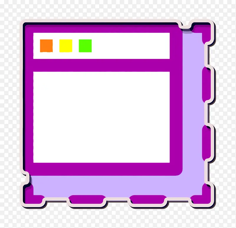 调整大小图标 相框 紫色
