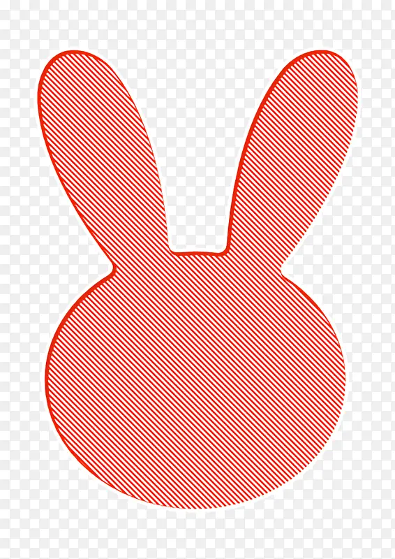 宠物店图标 兔子图标 红色