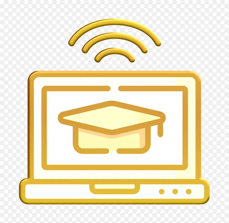 电子学习图标 在线学习图标 笔记本电脑图标