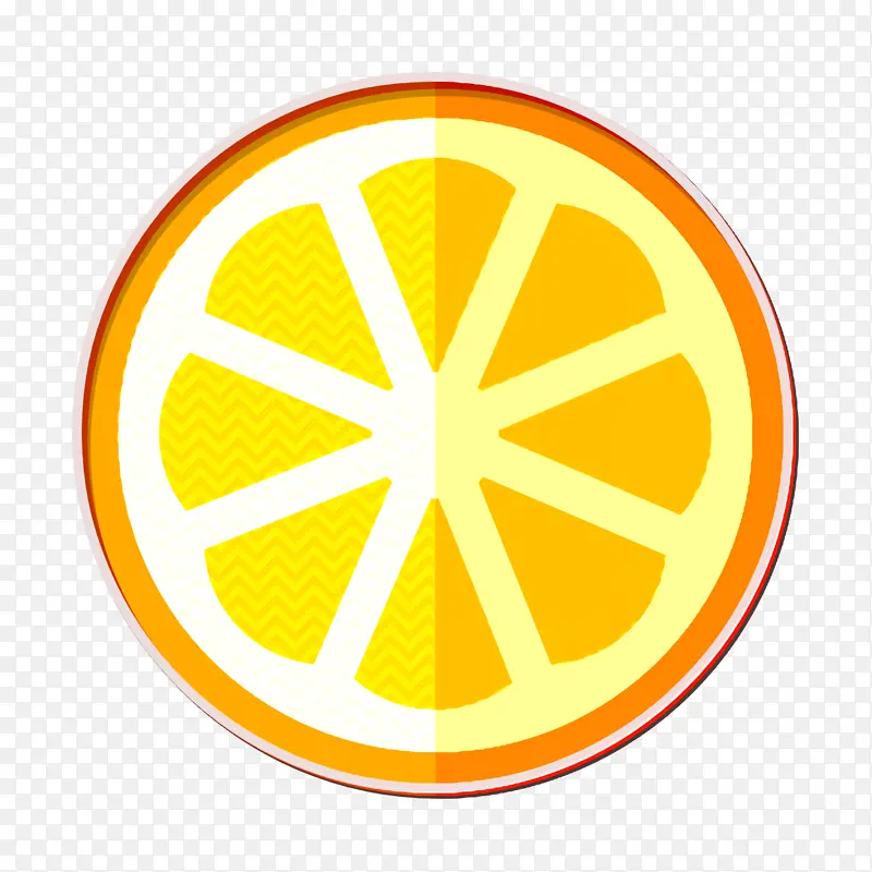 柠檬图标 热带图标 圆形