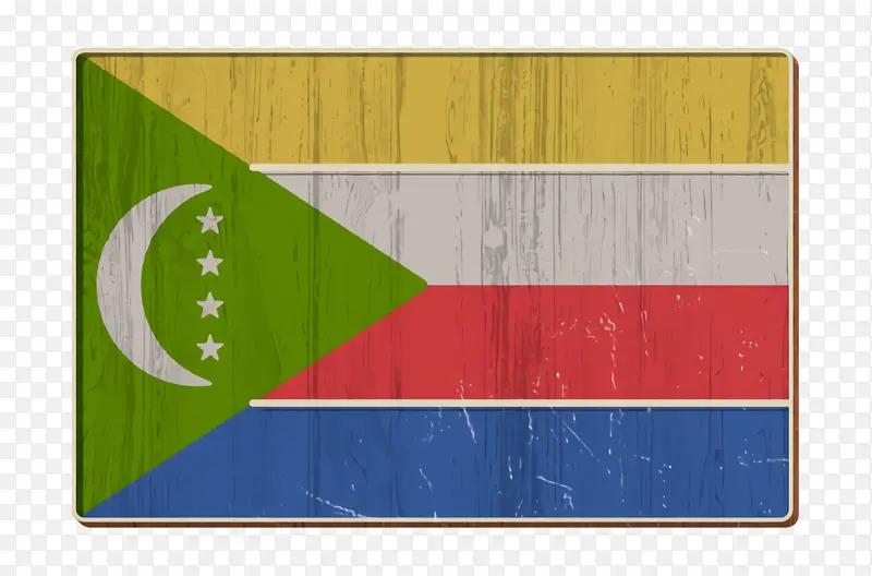 科摩罗图标 国际旗帜图标 矩形