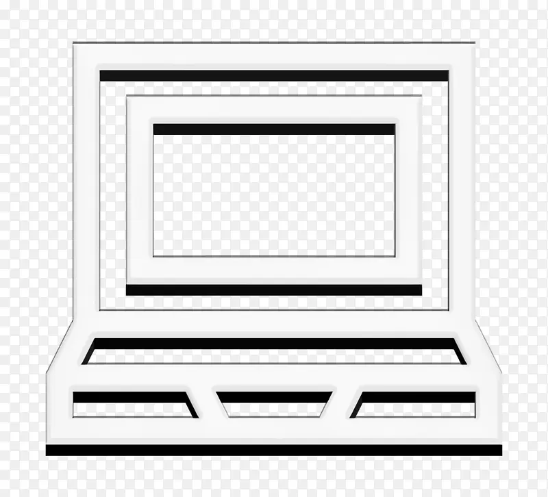 笔记本电脑图标 博客影响者要素图标 相框
