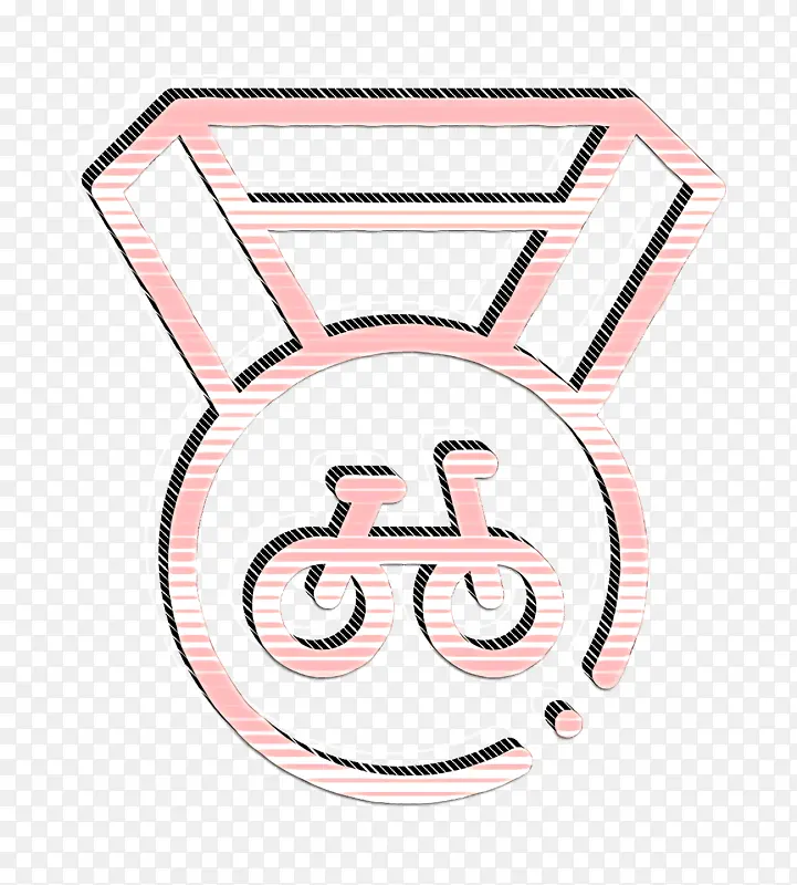 自行车比赛图标 奖牌图标 标志