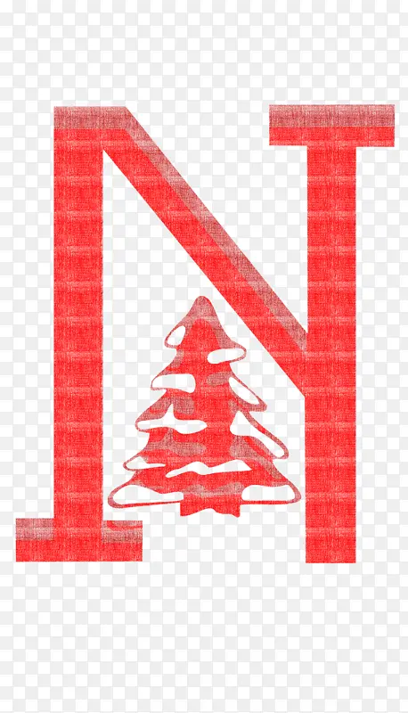 圣诞节字母表 直线 三角形