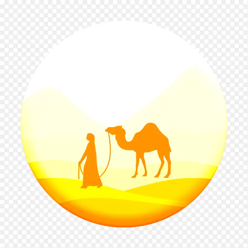 骆驼图标 沙漠图标 风景图标