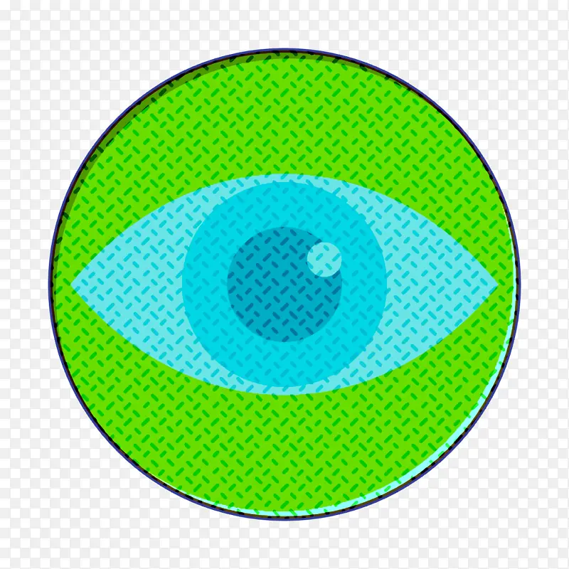 医学元素图标 眼睛图标 绿色
