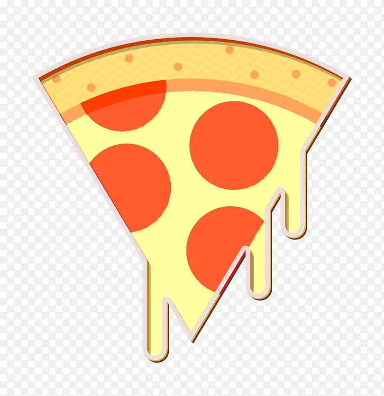 食物和饮料图标 披萨图标 卡通