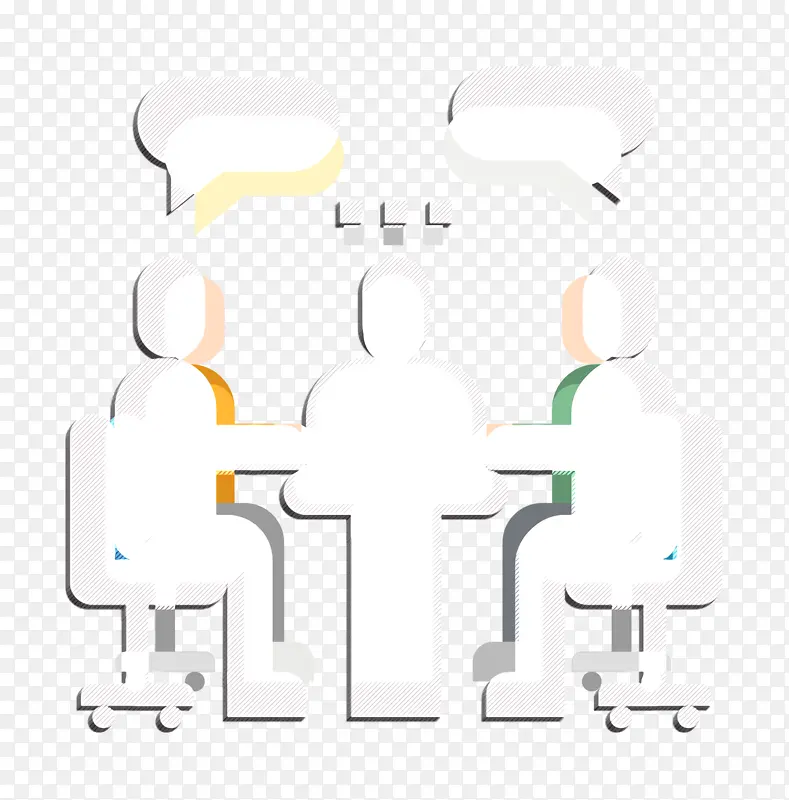 会议图标 男人图标 标志