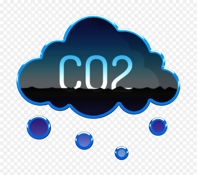 自然灾害图标 二氧化碳图标 标志