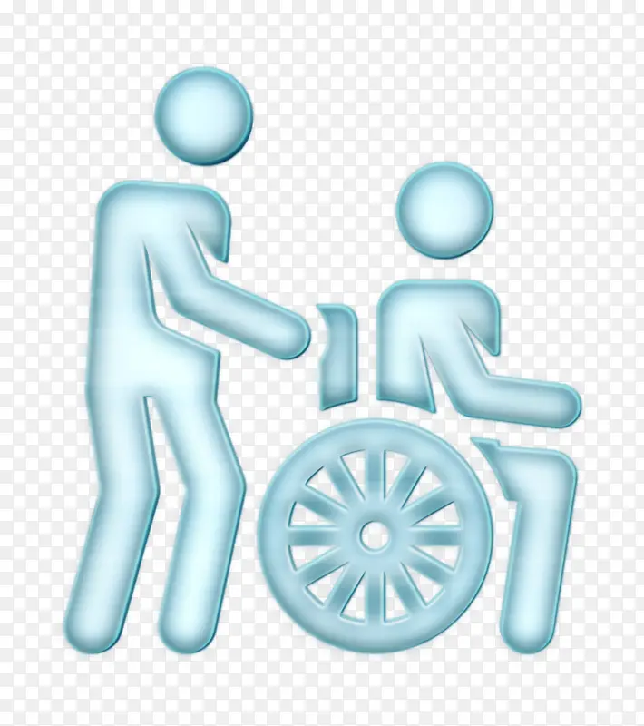 医疗情况象形图图标 轮椅图标 残疾人图标