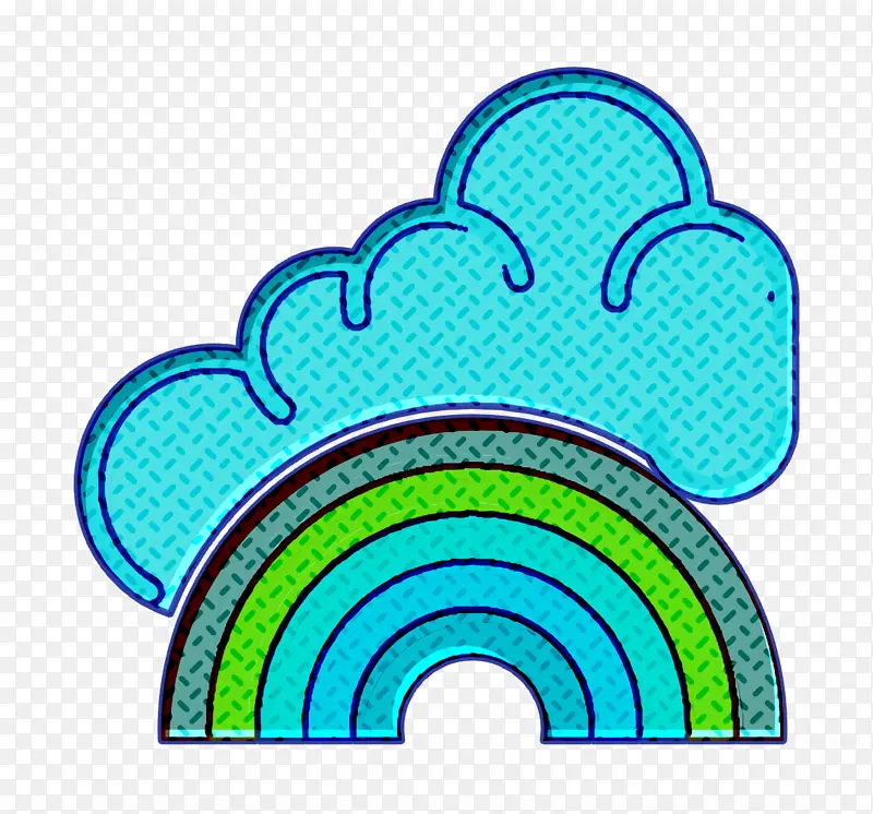天气设置图标 彩虹图标 米