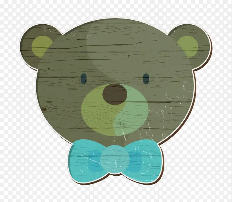 婴儿淋浴图标 泰迪熊图标 熊图标