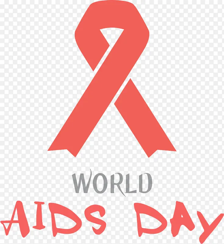 世界艾滋病日 标志 线条