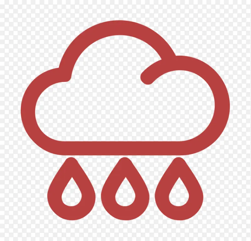 天气图标 降雨图标 徽标