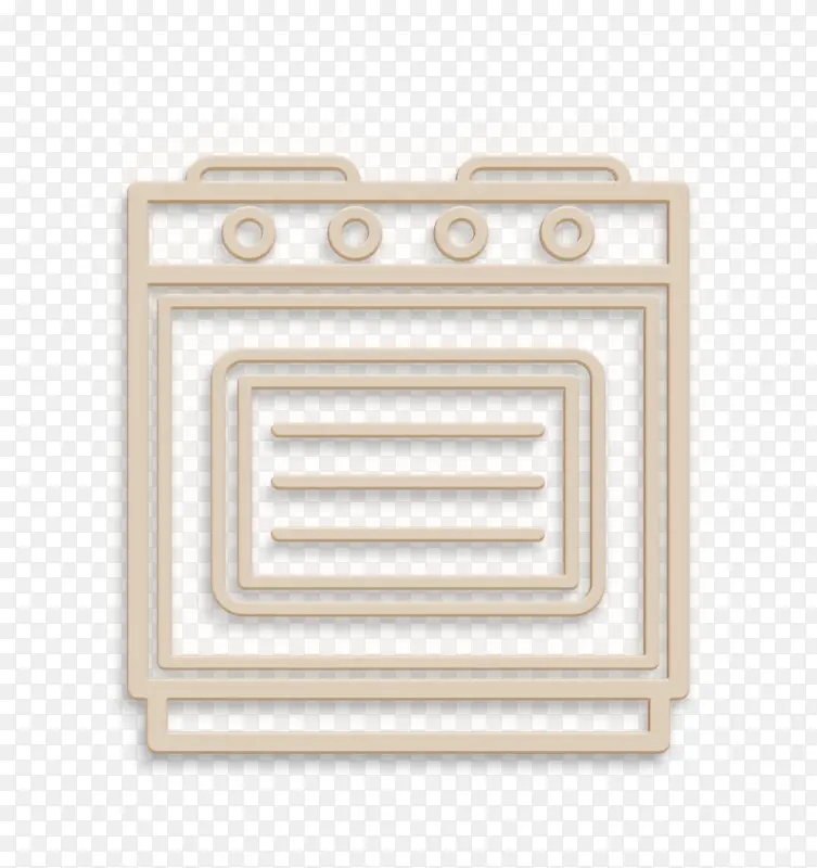 工具和器具图标 烤箱图标 详细设备图标