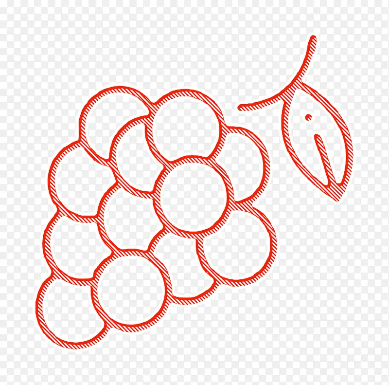 水果和蔬菜图标 葡萄图标 葡萄酒