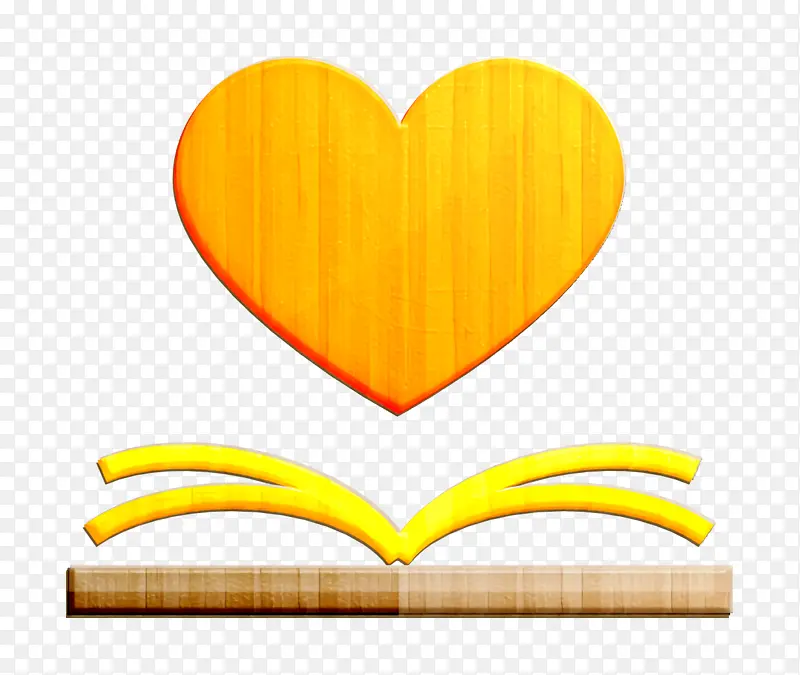 书籍图标 书籍和阅读图标 黄色