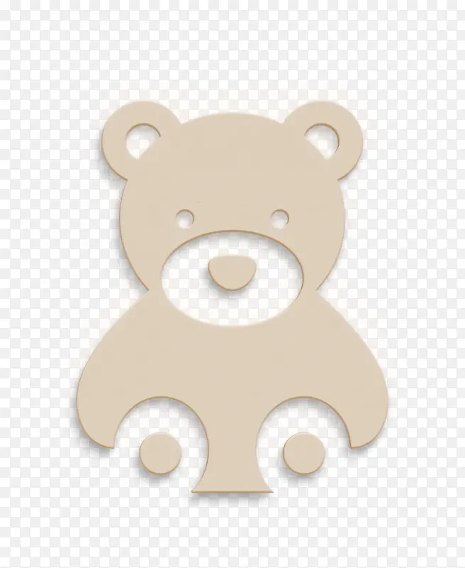 熊图标 婴儿图标 泰迪熊