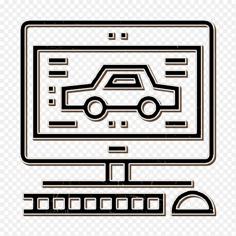 诊断图标 汽车服务图标 汽车图标