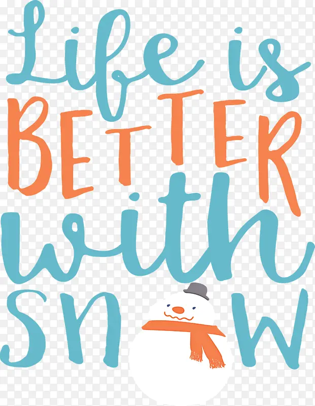 雪 生活是更好的雪 标志