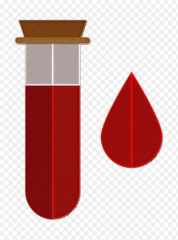 血液图标 医疗保健图标 验血图标