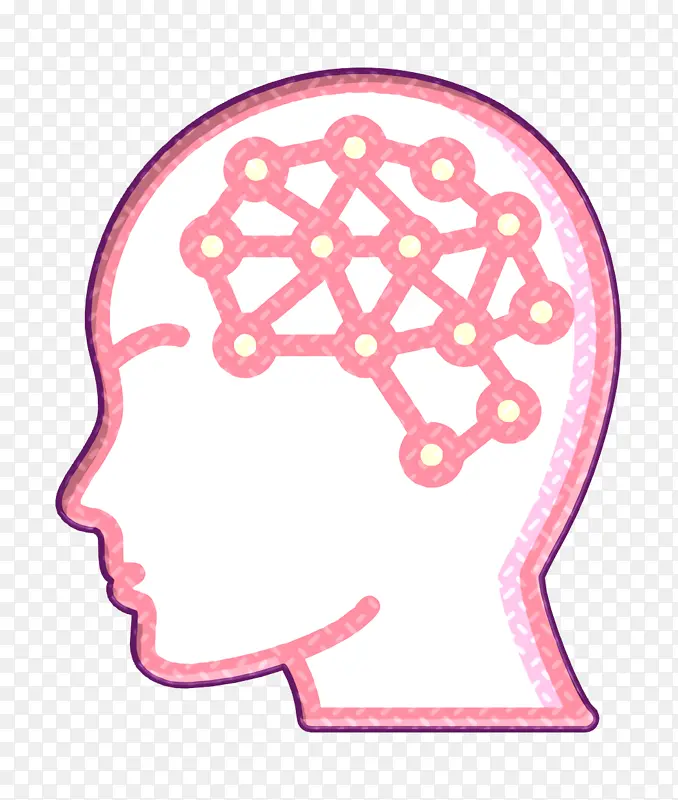 人工智能图标 大脑图标 软件工程
