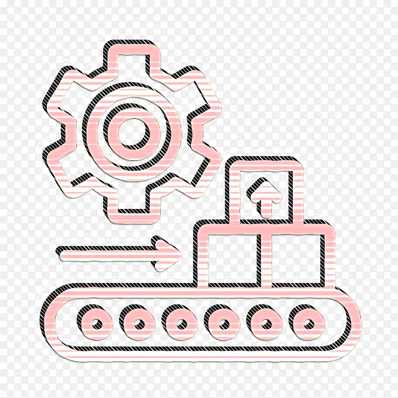 输送机图标 制造图标 包装图标