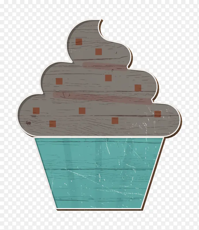 面包店图标 松饼图标 纸杯蛋糕图标