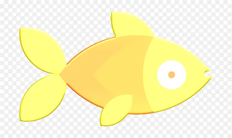 食物图标 鱼图标 黄色