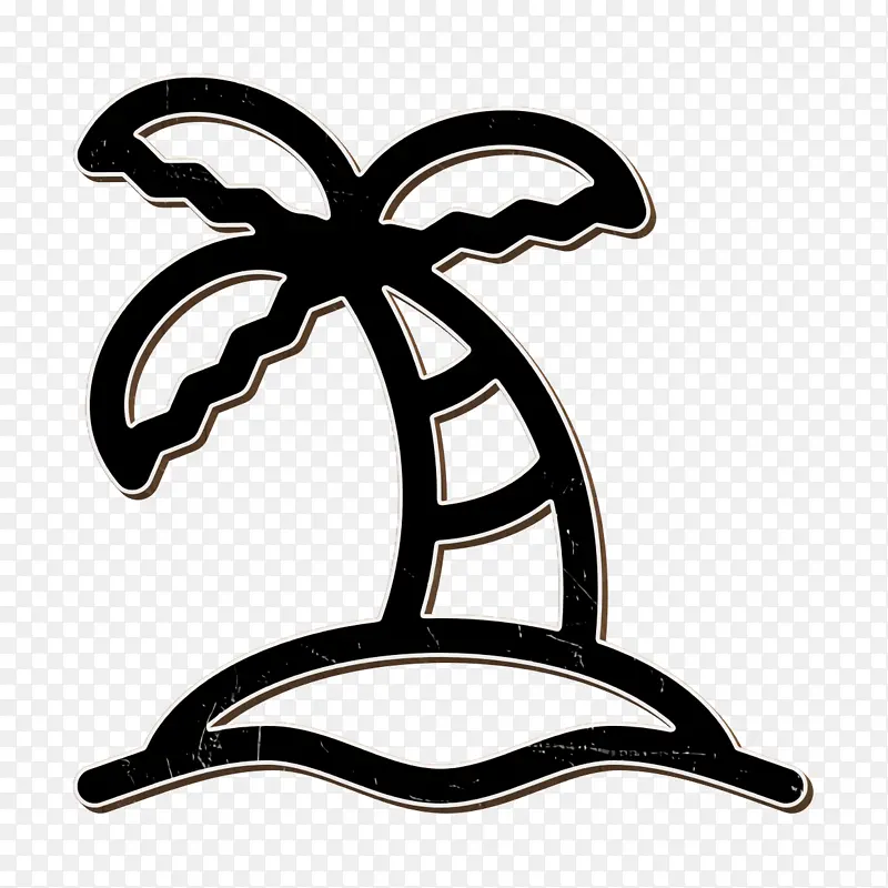 棕榈图标 岛屿图标 暑假图标
