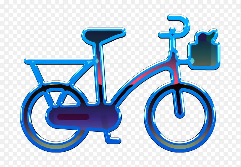 自行车图标 弹簧图标 自行车框架