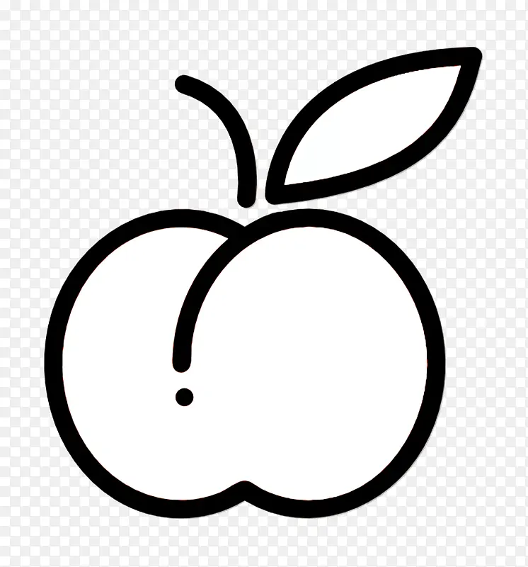 桃子图标 水果和蔬菜图标 可爱图标