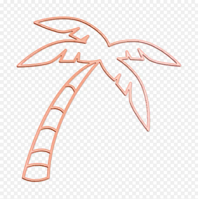 假日图标 棕榈树图标 海滩图标