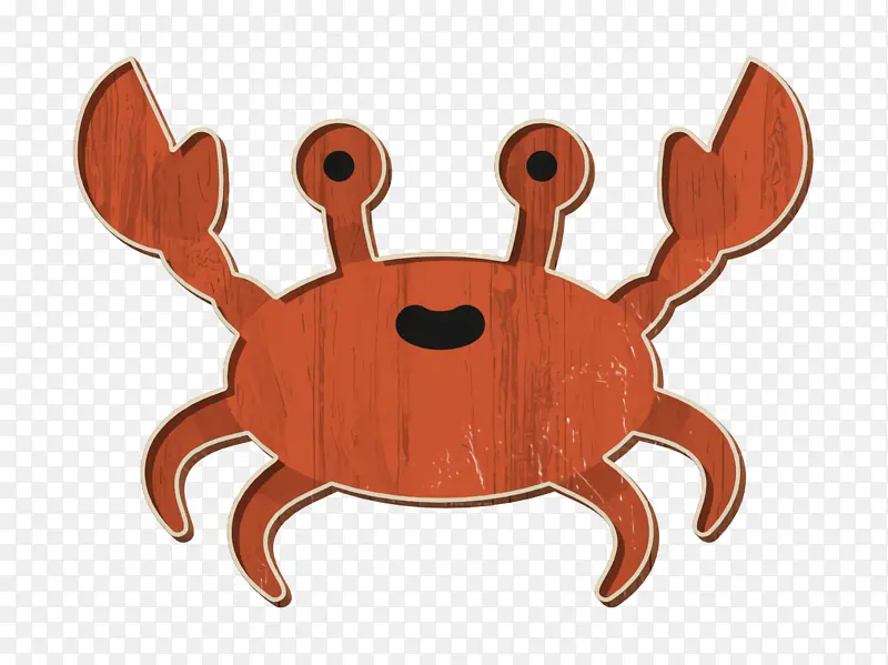 夏季图标 螃蟹图标 卡通