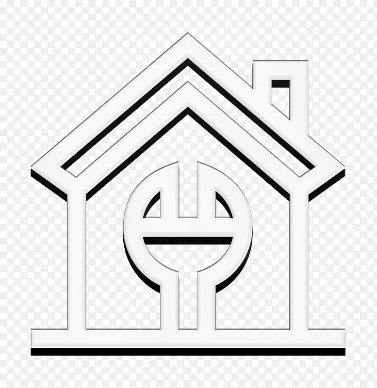 贷款图标 房屋图标 符号