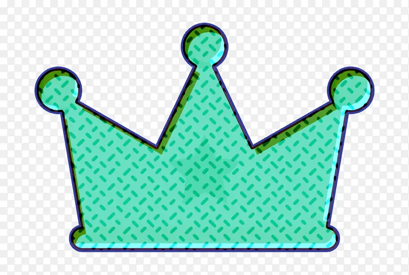 皇冠图标 数字营销图标 绿色