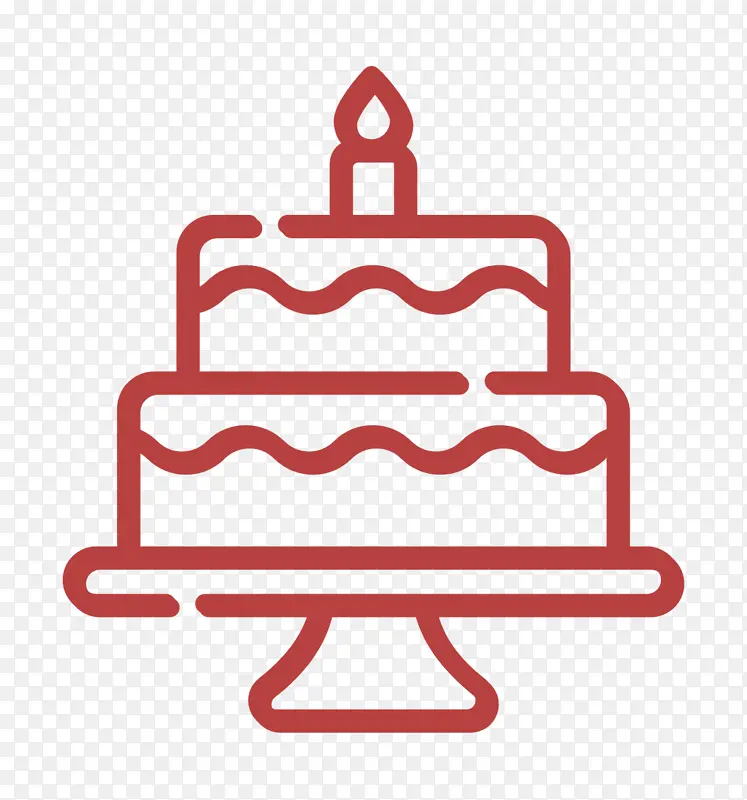 生日蛋糕图标 蛋糕图标 幸福图标