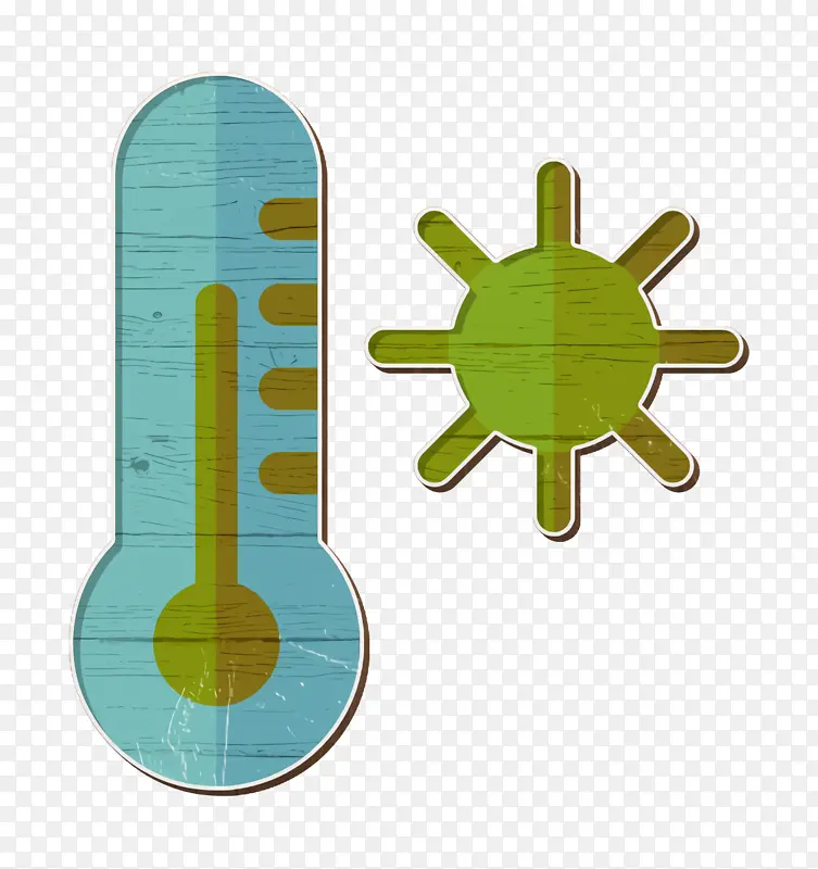 热图标 天气图标 温暖图标