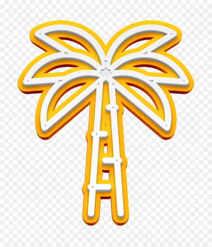 沙漠图标 棕榈树图标 徽标