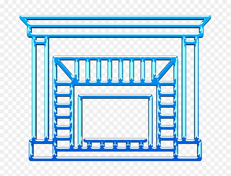 壁炉图标 建筑图标 古典家具图标