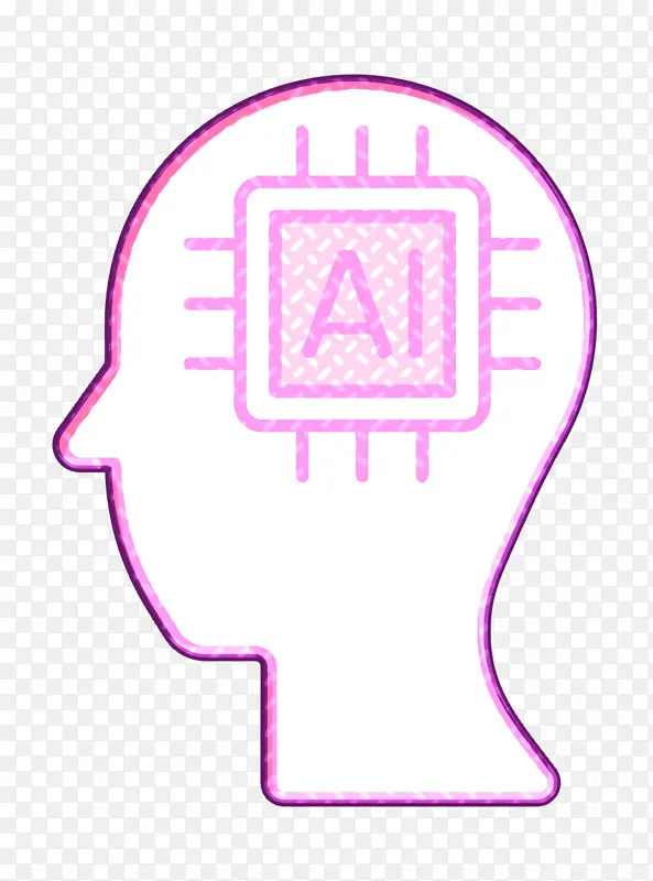 人工智能图标 计算机科学图标 符号