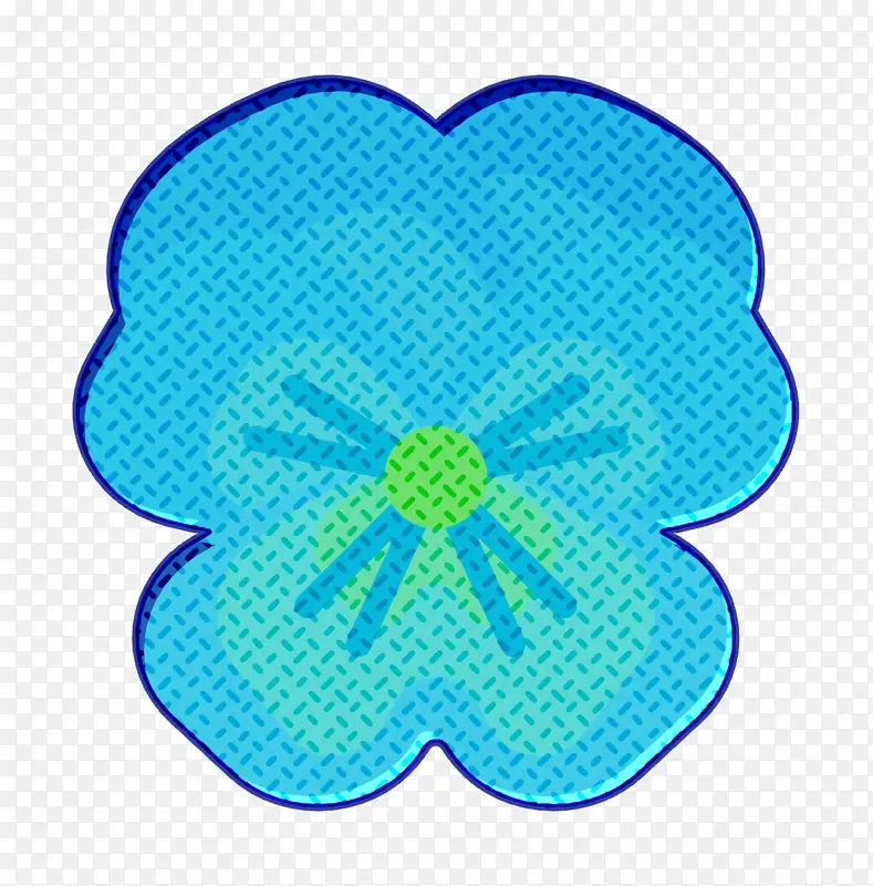 花卉图标 三色堇 花卉
