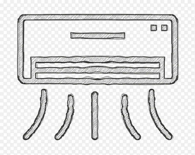 家具图标 空调图标 家具和家居图标